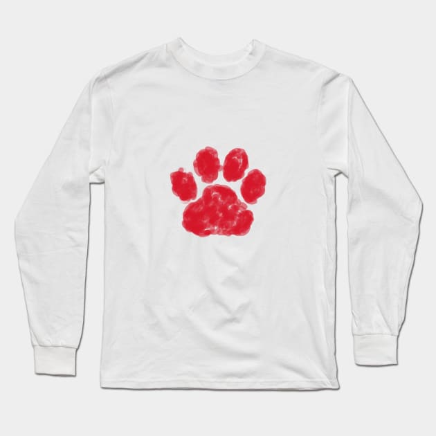 Paw Long Sleeve T-Shirt by Rishirt